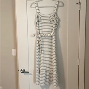 Unworn BR Factory sleeveless, striped sundress